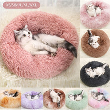 Load image into Gallery viewer, Super Soft Dog Bed Round Washable Long Plush Dog Kennel Cat House Velvet Mats Sofa For Dog Chihuahua Dog Basket Pet Bed #15
