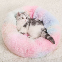 Load image into Gallery viewer, Super Soft Dog Bed Round Washable Long Plush Dog Kennel Cat House Velvet Mats Sofa For Dog Chihuahua Dog Basket Pet Bed #15
