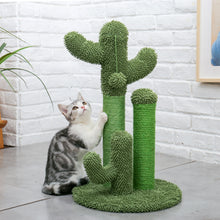 Load image into Gallery viewer, Cute Cactus Pet Cat Tree Toys with Ball Scratcher Posts for Cats Kitten Climbing Tree Cat Toy Protecting Furniture Fast Delivery
