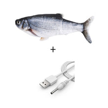 Load image into Gallery viewer, Electronic Cat Toy 3D Fish Electric USB Charging Simulation Fish Toys for Cats Pet Playing Toy cat supplies juguetes para gatos
