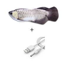 Load image into Gallery viewer, Electronic Cat Toy 3D Fish Electric USB Charging Simulation Fish Toys for Cats Pet Playing Toy cat supplies juguetes para gatos
