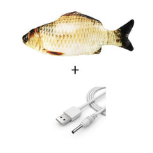 Load image into Gallery viewer, Electronic Cat Toy 3D Fish Electric USB Charging Simulation Fish Toys for Cats Pet Playing Toy cat supplies juguetes para gatos
