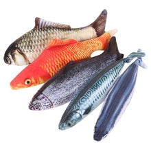 Load image into Gallery viewer, Electronic Cat Toy 3D Fish Electric USB Charging Simulation Fish Toys for Cats Pet Playing Toy cat supplies juguetes para gatos
