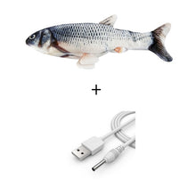 Load image into Gallery viewer, Electronic Cat Toy 3D Fish Electric USB Charging Simulation Fish Toys for Cats Pet Playing Toy cat supplies juguetes para gatos

