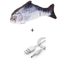 Load image into Gallery viewer, Electronic Cat Toy 3D Fish Electric USB Charging Simulation Fish Toys for Cats Pet Playing Toy cat supplies juguetes para gatos
