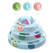 Load image into Gallery viewer, Three Levels Pet Cat Interactive Toy Intelligence Play Disc Cat Toy Balls Cat Ball Disk Interactive Toy for IQ Traning Amusement
