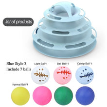 Load image into Gallery viewer, Three Levels Pet Cat Interactive Toy Intelligence Play Disc Cat Toy Balls Cat Ball Disk Interactive Toy for IQ Traning Amusement
